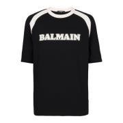 retro T-shirt Balmain , Black , Unisex