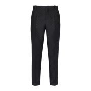 Rechte mini monogram broek Balmain , Black , Heren