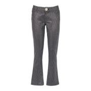 Bootcut jeans met strass steentjes Balmain , Gray , Dames