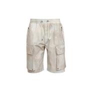 Woestijnprint Bermuda Shorts Balmain , Beige , Heren
