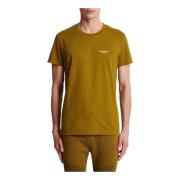 Eco-verantwoord katoenen T-shirt met logo print Balmain , Green , Here...