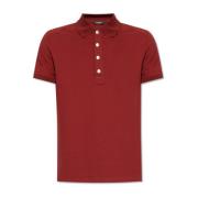 Polo shirt met monogram Balmain , Red , Heren