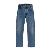 Stoere Contrast-Effect Denim Jeans Balmain , Blue , Heren