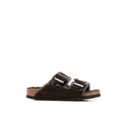 Sandalen Arizona Shearling Birkenstock , Brown , Dames