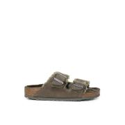 Katoenen Sandalen Birkenstock , Green , Dames