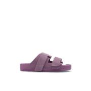 Paarse Uji Handstitch Slides Birkenstock , Purple , Dames