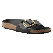 Sliders Birkenstock , Black , Dames