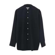 Zwart Overhemd met Verticale Strepen Birkenstock , Black , Dames