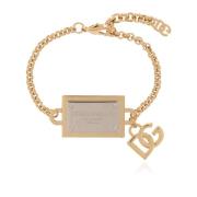 Armband met logo Dolce & Gabbana , Yellow , Dames