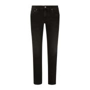 Essential Slim Fit Jeans Dolce & Gabbana , Black , Heren