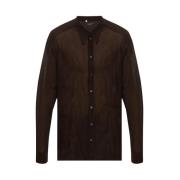 Zijden shirt Dolce & Gabbana , Brown , Heren