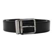 Verhoog je stijl met merkgesp Riem Dolce & Gabbana , Black , Heren