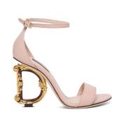 Hoge hakken leren sandalen Dolce & Gabbana , Pink , Dames