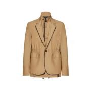 Kameelbruine Gelaagde Single-Breasted Blazer Dolce & Gabbana , Brown ,...