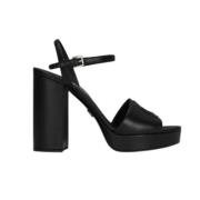 Plateau sandaal van kalfsleer Dolce & Gabbana , Black , Dames