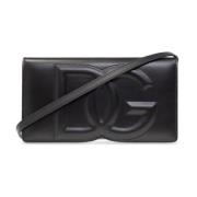 Schoudertas met logo Dolce & Gabbana , Black , Dames
