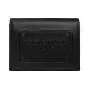 Leren kaarthouder Dolce & Gabbana , Black , Heren