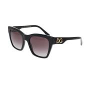 Vierkante zonnebril Dg4384 501/8G Dolce & Gabbana , Black , Dames