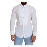 Witte Formele Katoenen Tuxedo Jurk Shirt Dolce & Gabbana , White , Her...