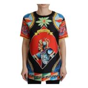 Multicolor Soldier Carretto Zijden Top Dolce & Gabbana , Multicolor , ...