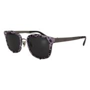 Veelzijdige Paarse Luipaard Metalen Frame Dames Zonnebril Dolce & Gabb...