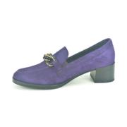 Paarse Suède Moccasin DH 4cm Gabor , Purple , Dames