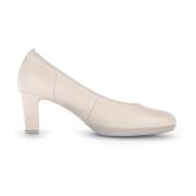 Stijlvolle leren pump voor dames Gabor , Beige , Dames