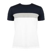 Eenvoudig Ronde Hals T-shirt Geox , White , Heren