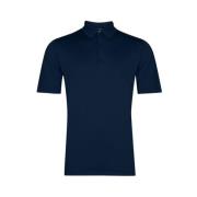Navy Polo Shirt Mycroft Sea Island John Smedley , Blue , Heren
