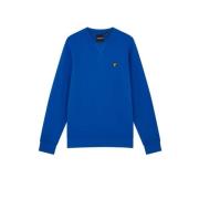 Tijdloze Crew Neck Sweatshirt voor Heren Lyle & Scott , Blue , Heren