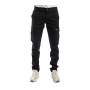 Cargo Stijl Katoenen Twill Broek Lyle & Scott , Black , Heren