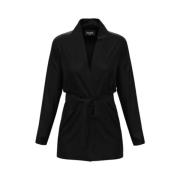 Belted Coats Marella , Black , Dames