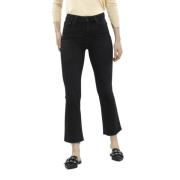 Cropped Trousers Paige , Black , Dames