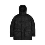 Winddichte Alpine Parka Rains , Black , Heren