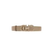 Leren Riem Salvatore Ferragamo , Beige , Dames