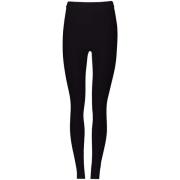 Zwarte Leggings met Logo-Plaque Salvatore Ferragamo , Black , Dames