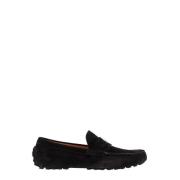 Grenoble Suède Loafers voor Heren Salvatore Ferragamo , Black , Heren