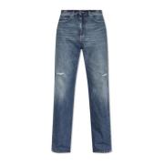 Jeans with vintage effect Salvatore Ferragamo , Blue , Heren