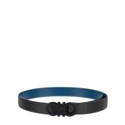 Heren Riem met Omkeerbare Functie Salvatore Ferragamo , Black , Heren