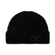 Wool beanie Salvatore Ferragamo , Black , Heren