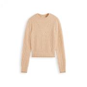 Beige Pofmouw Trui Scotch & Soda , Beige , Dames