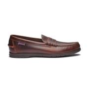 Thetford Docksides Leren Schoenen Sebago , Brown , Heren