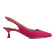 Fuchsia Suede Jamal Model Pumps Unisa , Purple , Dames