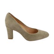 Groene Suède Pumps Unisa , Beige , Dames