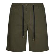 Militair Groene Casual Shorts Vilebrequin , Green , Heren