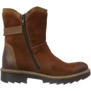 Vintage Nubuck Leren Enkellaars Camel Active , Brown , Dames