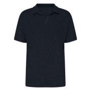 524037 Benet 10 Heren Polo Shirt Blauw 3000 Drykorn , Black , Heren