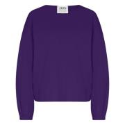 Relaxed Fit Lyocell Blend Sweatshirt Drykorn , Purple , Dames
