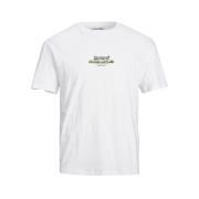 Klassiek T-Shirt Jack & Jones , White , Heren