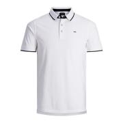 Witte Polo met Knoopsluiting Jack & Jones , White , Heren